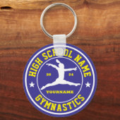 高校体操チームカスタムカラースポーツ キーホルダー (正面)