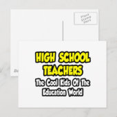 高校先生クール...教育児童 ポストカード (正面/裏面)