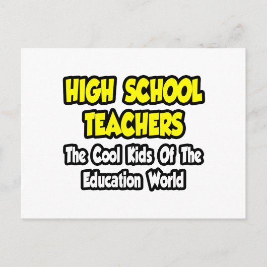 高校先生クール...教育児童 ポストカード (正面)
