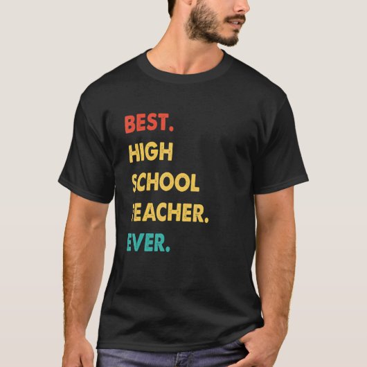 高校先生最高のレトロ高校先生 Tシャツ (正面)