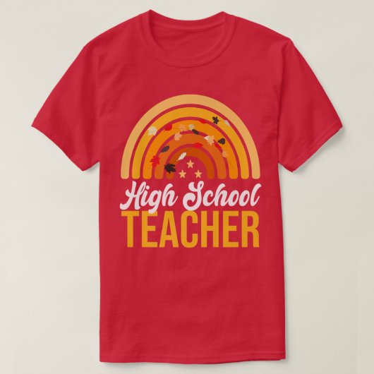 高校先生秋秋おもしろい教育者 Tシャツ (デザイン正面)