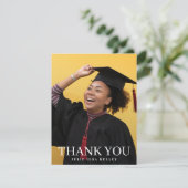 高校写真タイポグラフィ卒業生 サンキューカード (スタンド正面)