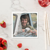 高校写真卒業パーティーグランジブラウン スタンダードカクテルナプキン (インサイチュ)