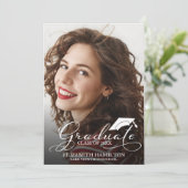 高校写真卒業発表カード 案内状 (スタンド正面)