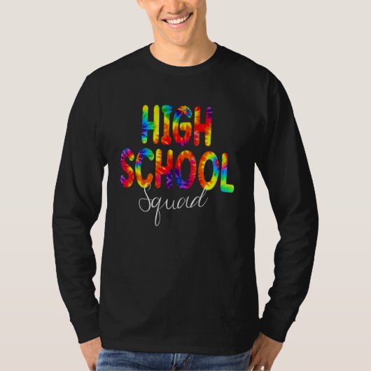 高校分隊絞り染め新学期鑑賞 Tシャツ (正面)