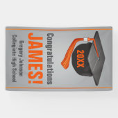 高校卒パーソナライズされた業用バナーキャップ 横断幕 (横)