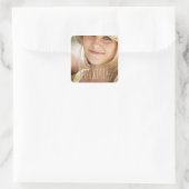 高校卒モダン業写真卒業 スクエアシール (バッグ)