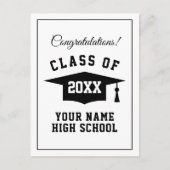 高校卒業おめでとうのポストカード ポストカード (正面)