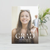 高校卒業のお知らせ 招待状 (スタンド正面)