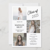 高校卒業のお知らせ 招待状 (裏面)