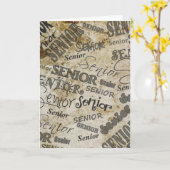 高校卒業カード カード (黄色い花)