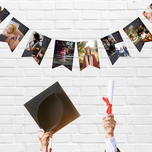 高校卒業バナー写真の思い出 バンティングフラッグ