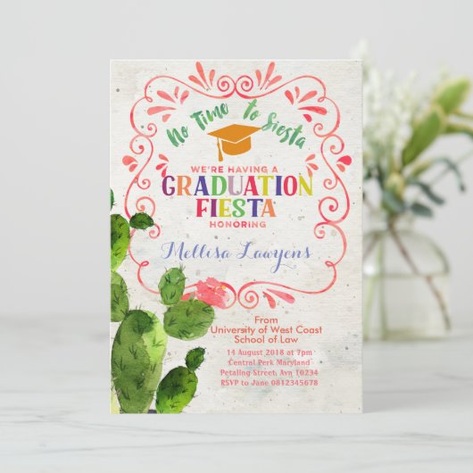 高校卒業パーティフェスタ招待状 招待状 (スタンド正面)