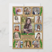 高校卒業パーティーの写素朴真校 招待状 (正面)