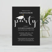 高校卒業パーティーの招待状 案内状 (スタンド正面)