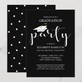 高校卒業パーティーの招待状 案内状 (正面/裏面)
