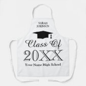 高校卒業パーティーカスタムキッチンエプロン エプロン (正面)