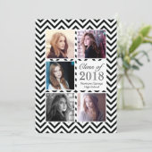 高校卒業パーティーディナー写真テンプレート 招待状 (スタンド正面)