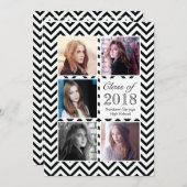 高校卒業パーティーディナー写真テンプレート 招待状 (正面/裏面)