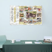 高校卒業パーティー写真大理石 横断幕 (トレードショー)