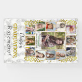 高校卒業パーティー写真大理石 横断幕 (横)