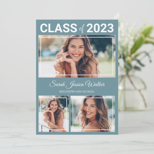 高校卒業パーティー2023写真発表 案内状 (スタンド正面)