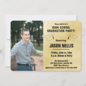 高校卒業パーティー - フォト招待状 招待状 (正面)