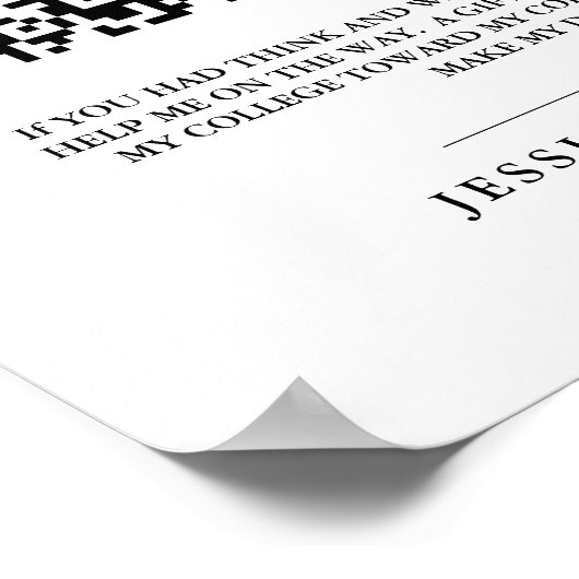 高校卒業モダン学研究資金QRコード ポスター (角)