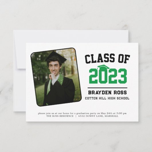 高校卒業党の類 招待状 (正面)