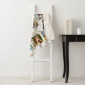 高校卒業写真コラージュ|大理石金ゴールド シェルパブランケット (インサイチュ)