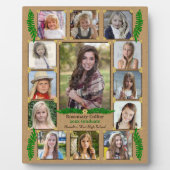 高校卒業写真コラージュ | Burlap Fern フォトプラーク (正面)