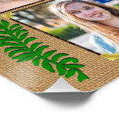 高校卒業写真コラージュ | Burlap Fern ポスター (コーナー)