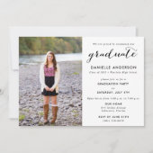 高校卒業写真パーティー 招待状 (正面)