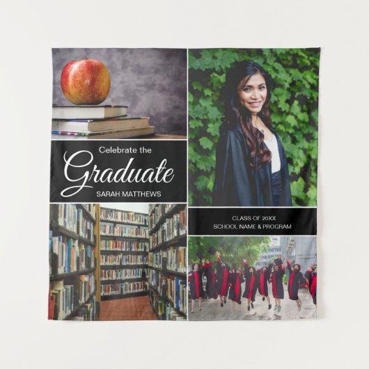 高校卒業写真部卒業生 タペストリー (正面)
