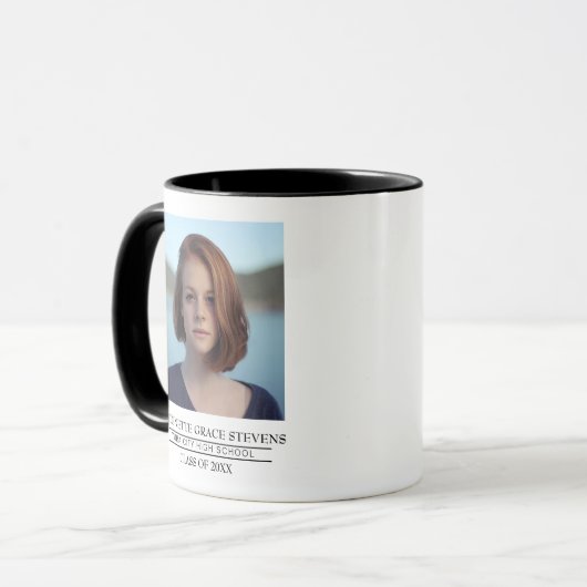 高校卒業写真 マグカップ (正面左)