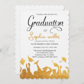 高校卒業卒業記念パーティー 招待状 (正面/裏面)