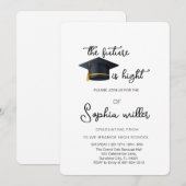 高校卒業卒業記念パーティー 招待状 (正面/裏面)