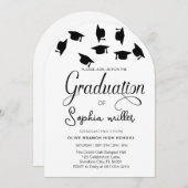 高校卒業卒業記念パーティー 招待状 (正面/裏面)