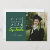 高校卒業大学アナウンスメントカード 案内状 (正面)