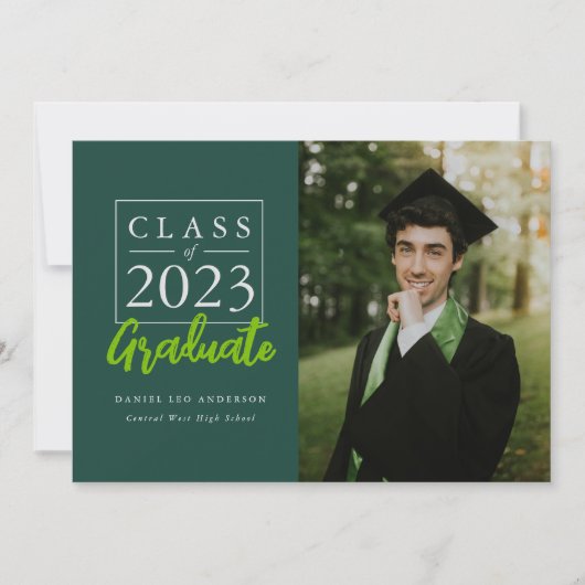 高校卒業大学アナウンスメントカード 案内状 (正面)