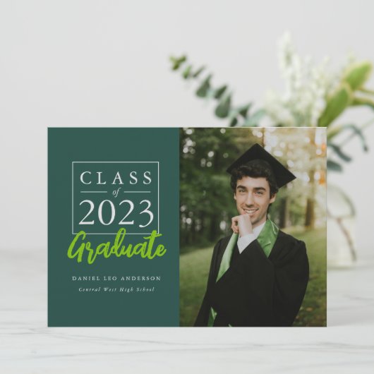 高校卒業大学アナウンスメントカード 案内状 (スタンド正面)