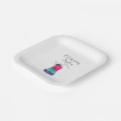 高校卒業大学スーツケース年 ペーパープレート (傾斜あり)