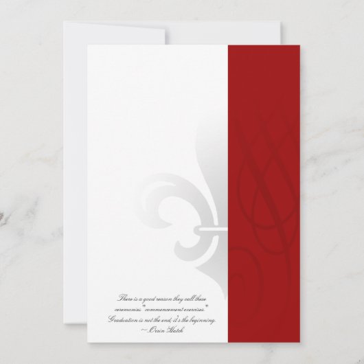 高校卒業式招待状 招待状 (裏面)