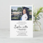 高校卒業式、卒業パーティー 招待状 (スタンド正面)