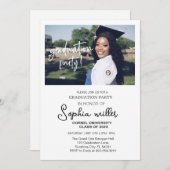 高校卒業式、卒業パーティー 招待状 (正面/裏面)