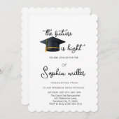 高校卒業式、卒業パーティー 招待状 (正面/裏面)