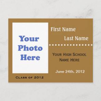 高校卒業招待状 インビテーションポストカード