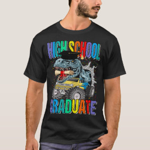 高校卒業生モンスタートラック恐竜Tレックス Tシャツ