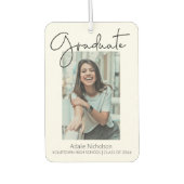 高校卒業生発表写真 カーエアーフレッシュナー (正面)