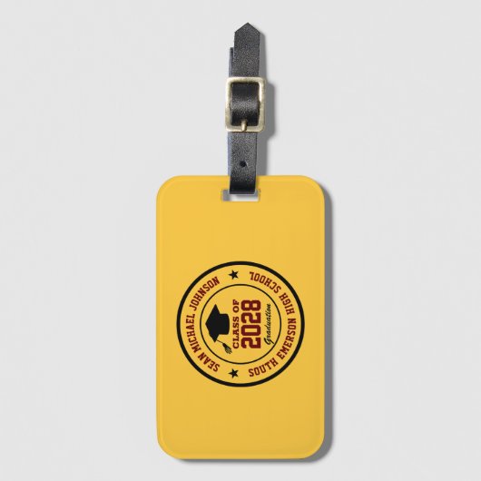 高校卒業生 ラゲッジタグ (正面縦)